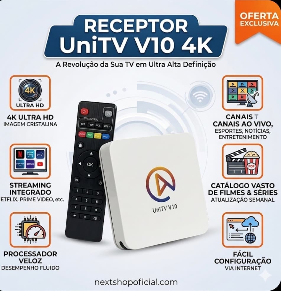 Unitv - V10 4K - Receptor 